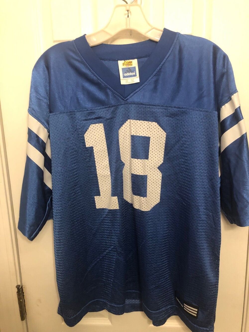 Vintage Youth Adidas Indianapolis Colts Peyton Manning #18 NFL Football Jersey